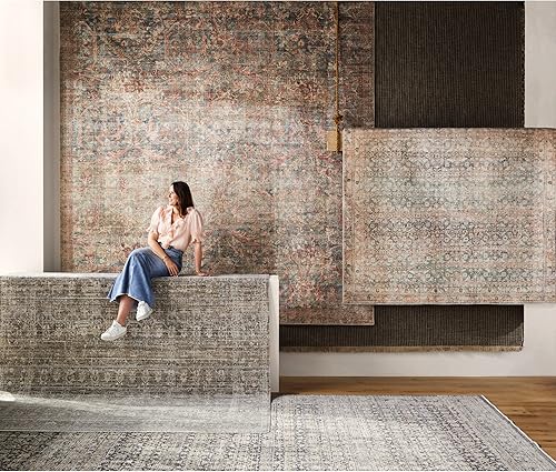 Miniatura 1 de Becki Owens x Surya Marlene - Alfombra de área, 2 pies 7 pulgadas x 7 pies 3 pulgadas, beigemulticolor