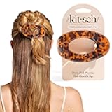 Large Flat Claw Clips for Women - Stylish Flat Hair Clips, Strong Hold for Thick & Fine Hair | Non-Slip for Secure, Comfortable All-Day Wear | Ideal Gifts for Women - Tortoise Design