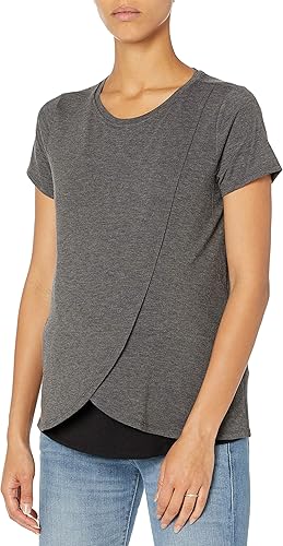 Maternidad Plus tamaño Lift Up Relaxed Fit Tee de lactancia