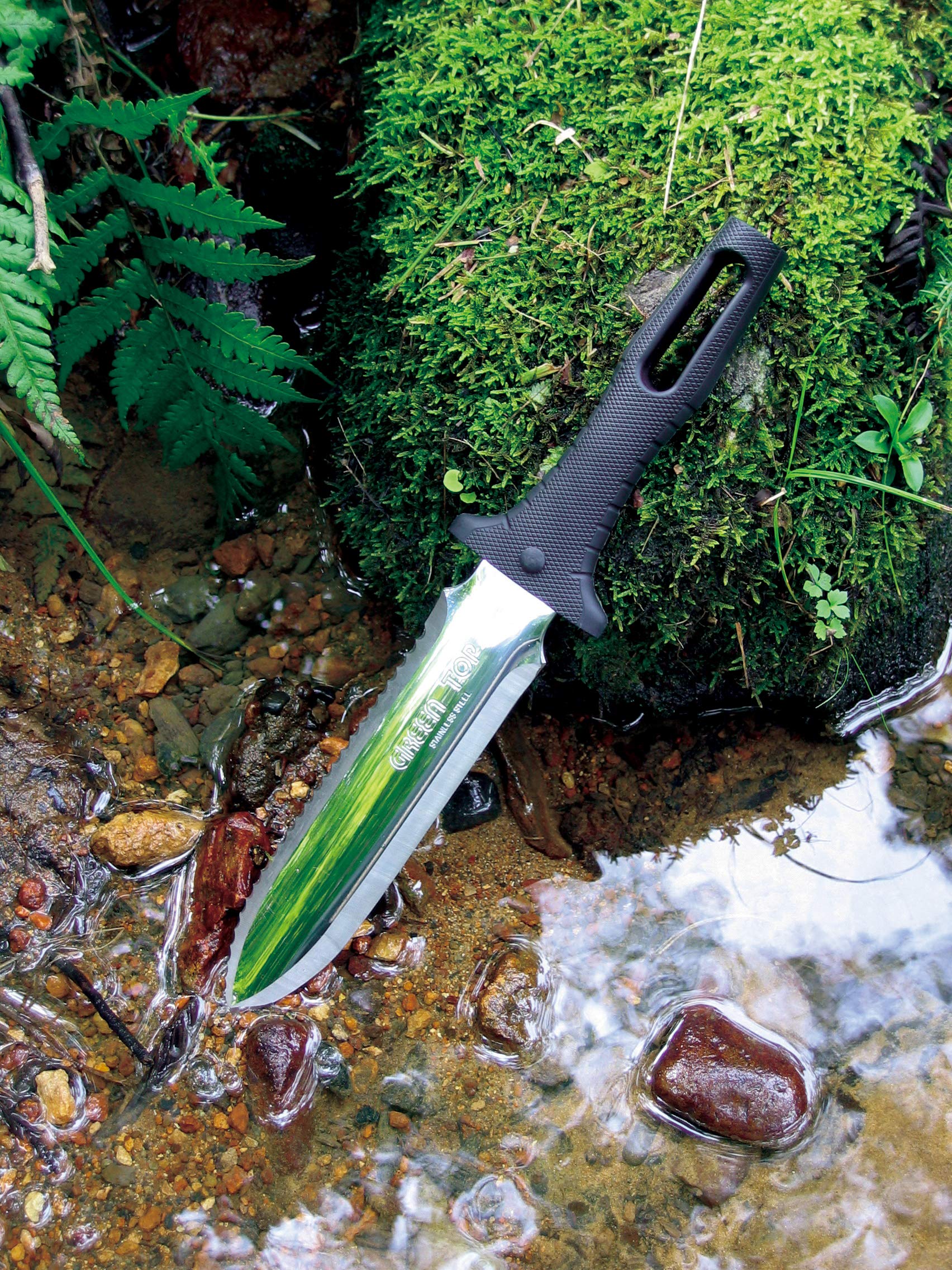 Nisaku Coltello da Scavo, Coltello da Giardino in Acciaio Inox Yamakatana 800 Made in Japan
