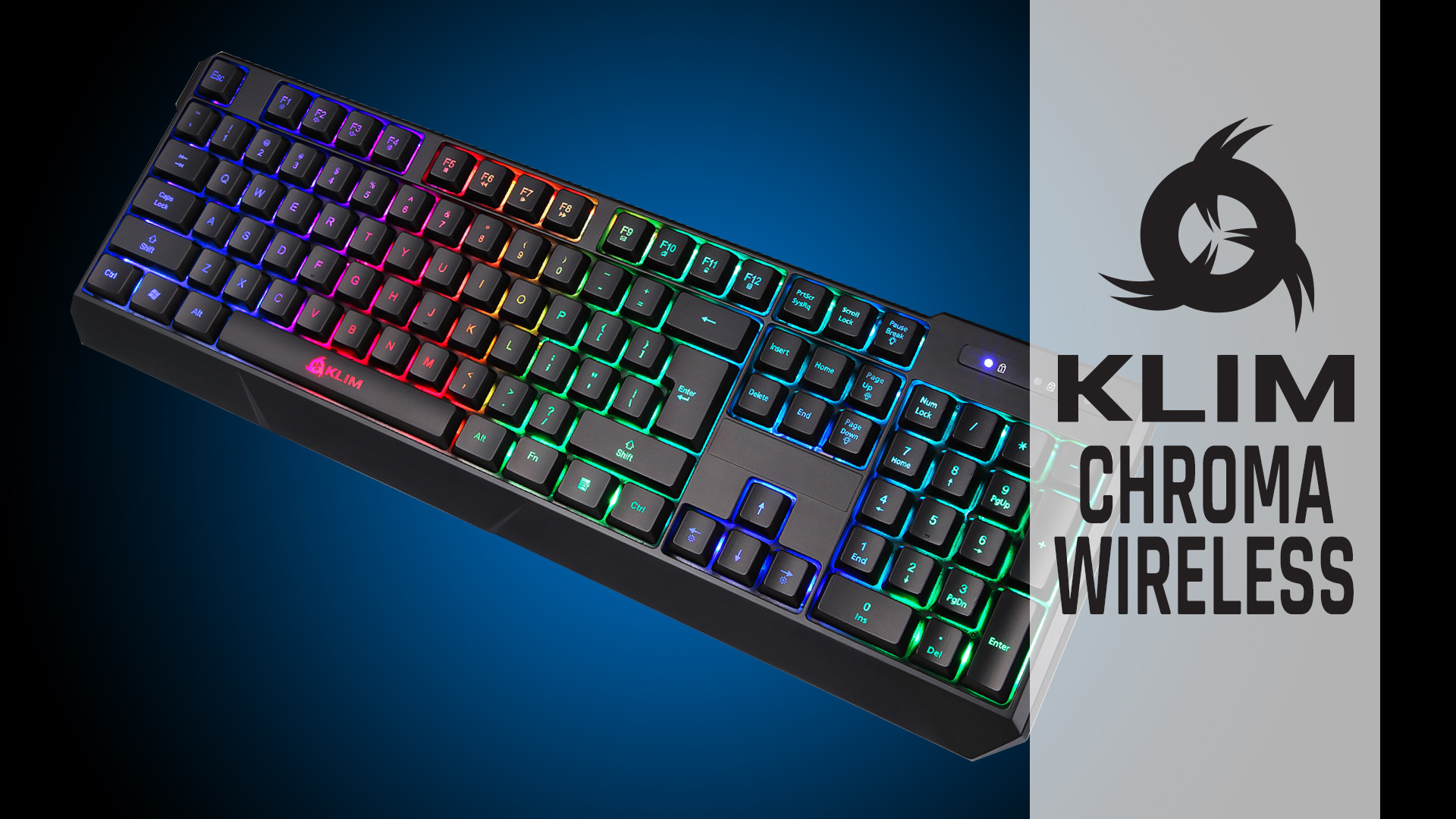 KLIM Chroma Tastiera Wireless ITALIANA - Retroilluminata Per Gaming E Lavoro
