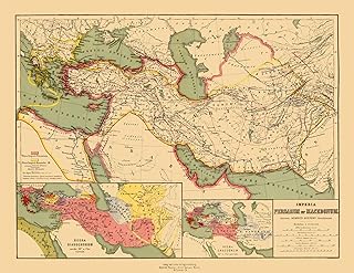 MAPS OF THE PAST Historic Map - Europe Persian Macedonian Empires - Kiepert - 29.76 x 23 - Vintage Wall Art