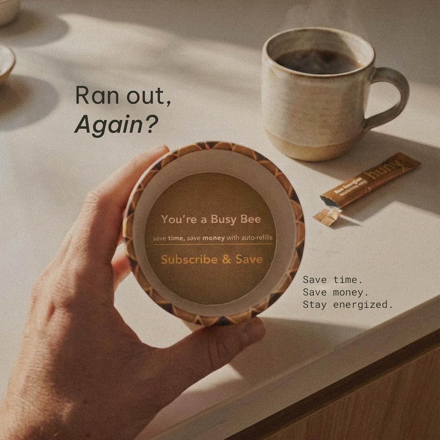 HUNY Bee Energized Shilajit Honey Sticks | Functional Raw Honey + TruBlk Clinically Studied Pure Himalayan Shilajit | 85+ Trace Minerals & Fulvic Acid for Clean Energy | 30 Count - Image 9