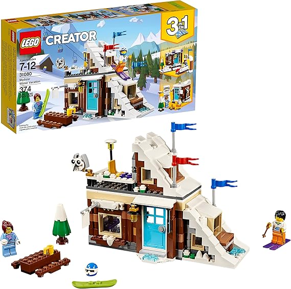 LEGO Cr?�ateur 3in1 kit modulaire de Construction de Vacances 31080 d'hiver (374 pi?�ces) : Amazon 