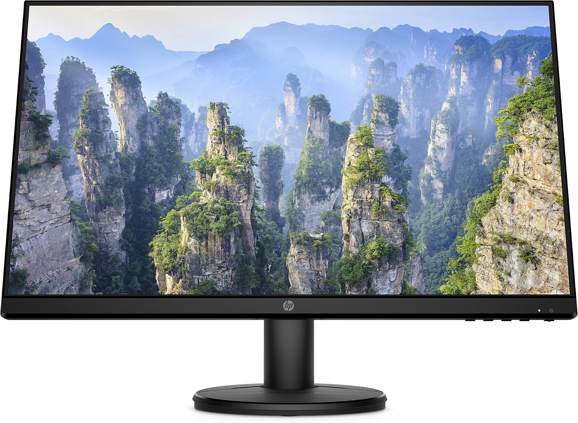 HP v24i Full HD Monitor (1920 x 1080) 23.8 Inch (1 VGA, 1 HDMI) - Black: image 1 of 8