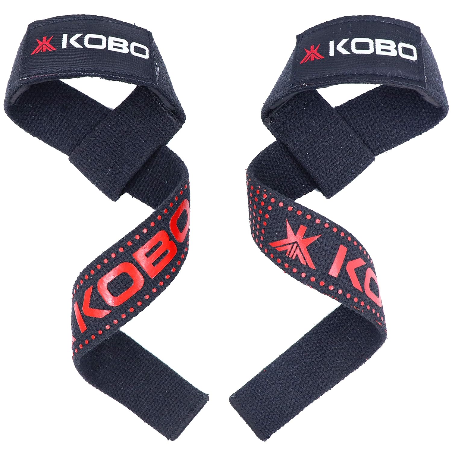 Buy Kobo Weight Lifting Straps with Silicone Rubber Grip/ Padded Gym