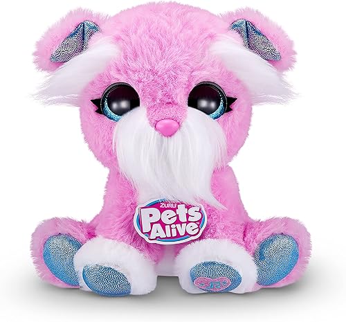 Miniatura 2 de Pets Alive Pet Shop Surprise Serie 2 (cachorro) de ZURU, suave juguete de peluche interactivo electrónico, habla y repite (Speak and Repeat) para