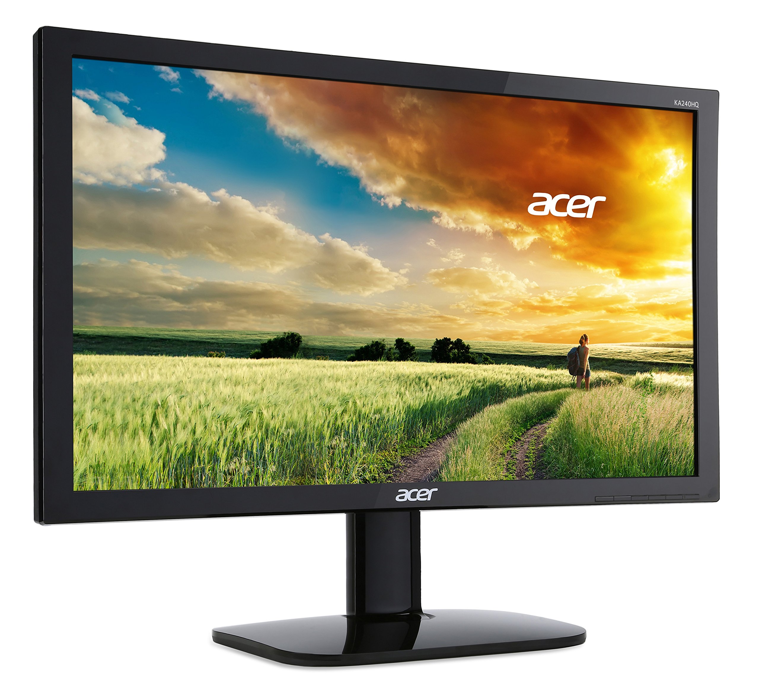 【美品】Acer KA240HQBbmid 23.6インチゲーミングモニター 1ms ゲーミングモニター acer(KAシリーズ) ブラック