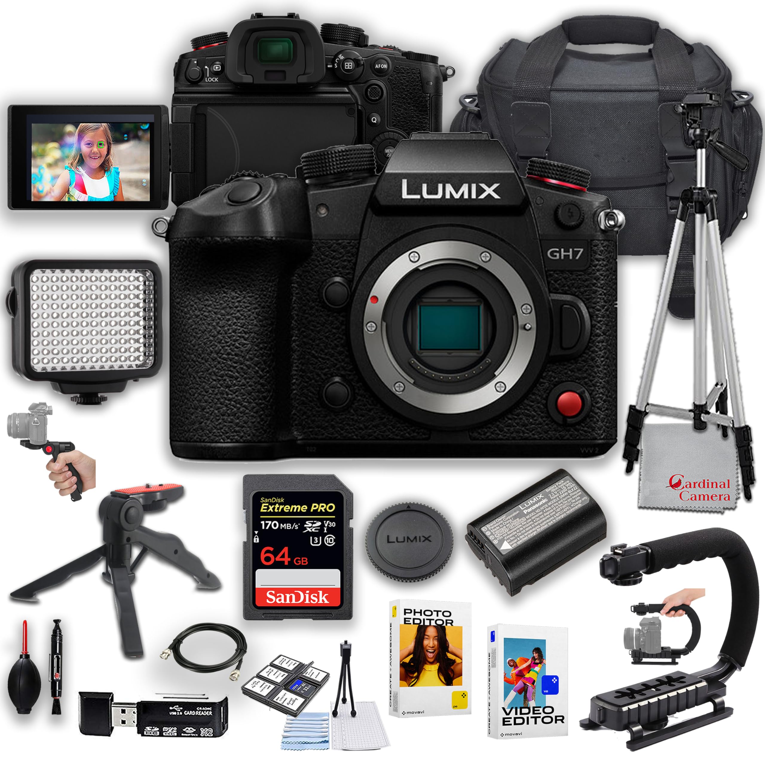 Amazon.com : Panasonic Lumix GH7 Mirrorless Camera (Body) | 25.2MP