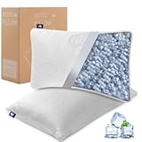Cooling Memory Foam Pillows for Deep Sleep Bed Pillow forNeck Support with Removable & Washable Cover Cooling Pillow for Neck PainRelief Pillow for Shoulder & Back & Side Queen Set 2