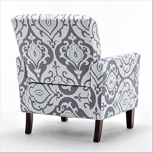 Miniatura 10 de US Pride - Sillón moderno para decoración de oficina y sala de estar con marco de madera de abedul y tapicería de microfibra, sillón de fácil