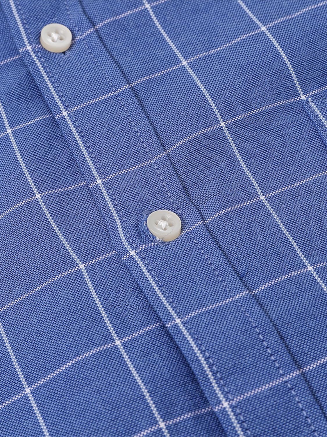 Cromoncent Mens Long Sleeve Oxford Button Down Shirts Casual Dress Shirt for Men,100% Cotton,Plaid/Stripes Shirts - Image 6