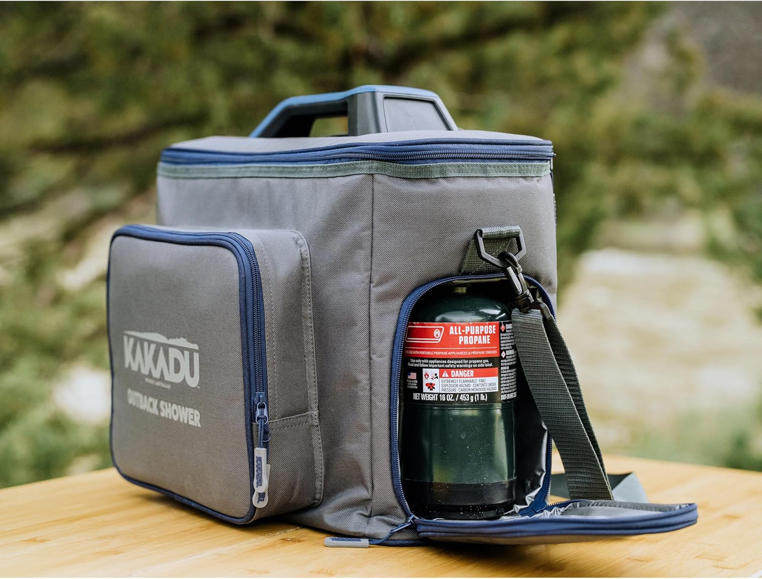 Kakadu Outback Shower Carry Bag, Rugged Storage Bag with Padded Shoulder Strap & Waterproof Liner, Designed to Carry and Protect your Outback Shower
