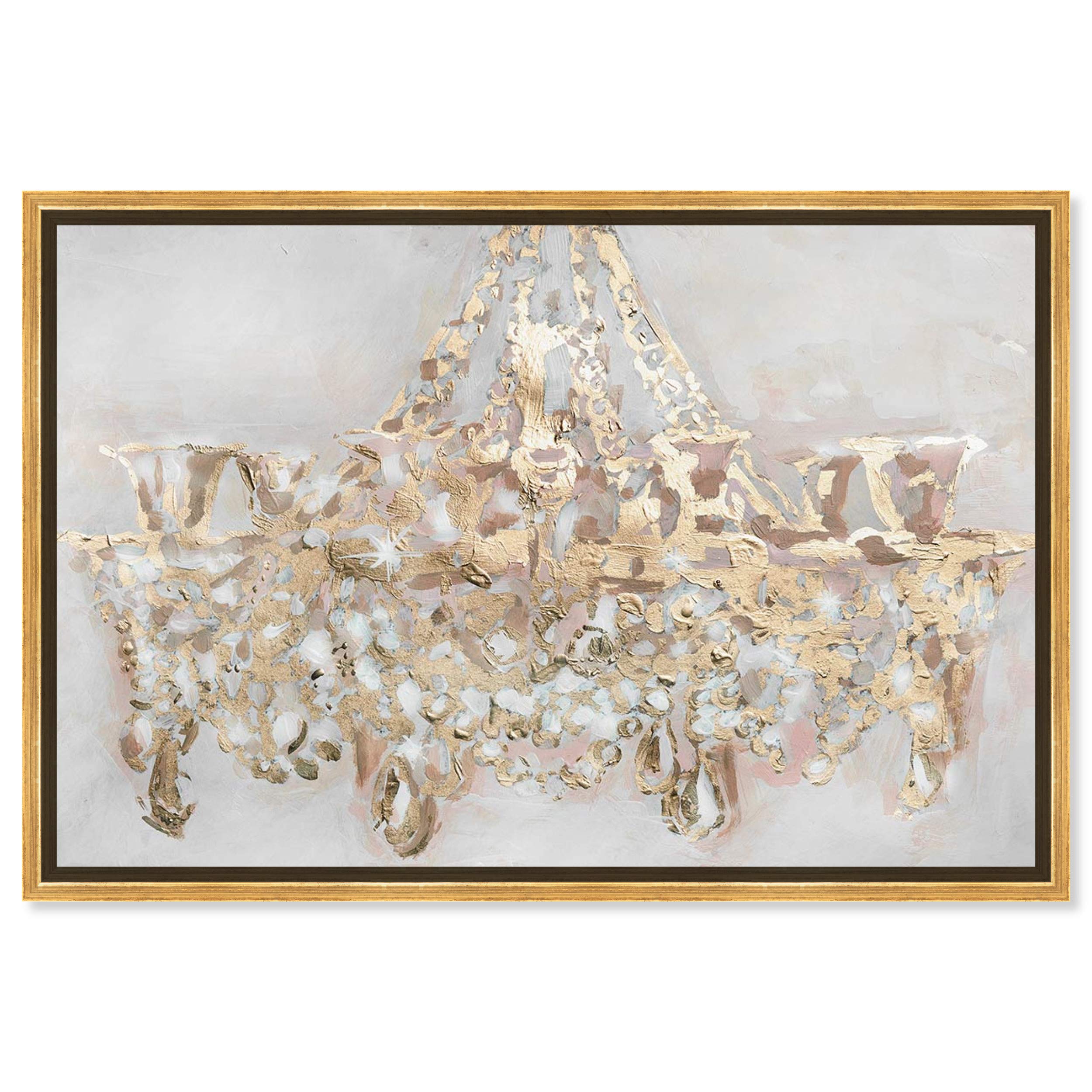 Amazon.co.jp: Oliver Gal Candelabroフレーム入り抽象壁装飾 15
