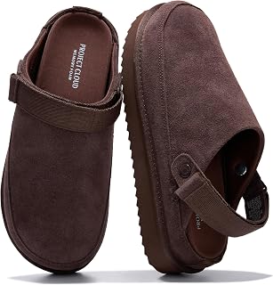 100% Genuine Leather Platform Mule Clogs for Women - Fall Shoes for Women | Memory Foam Insole; Adjustable Straps; Lightweight Platform; Non-Slip Sole; Womens Clogs & Mules; Genuine Leather Daily Wear