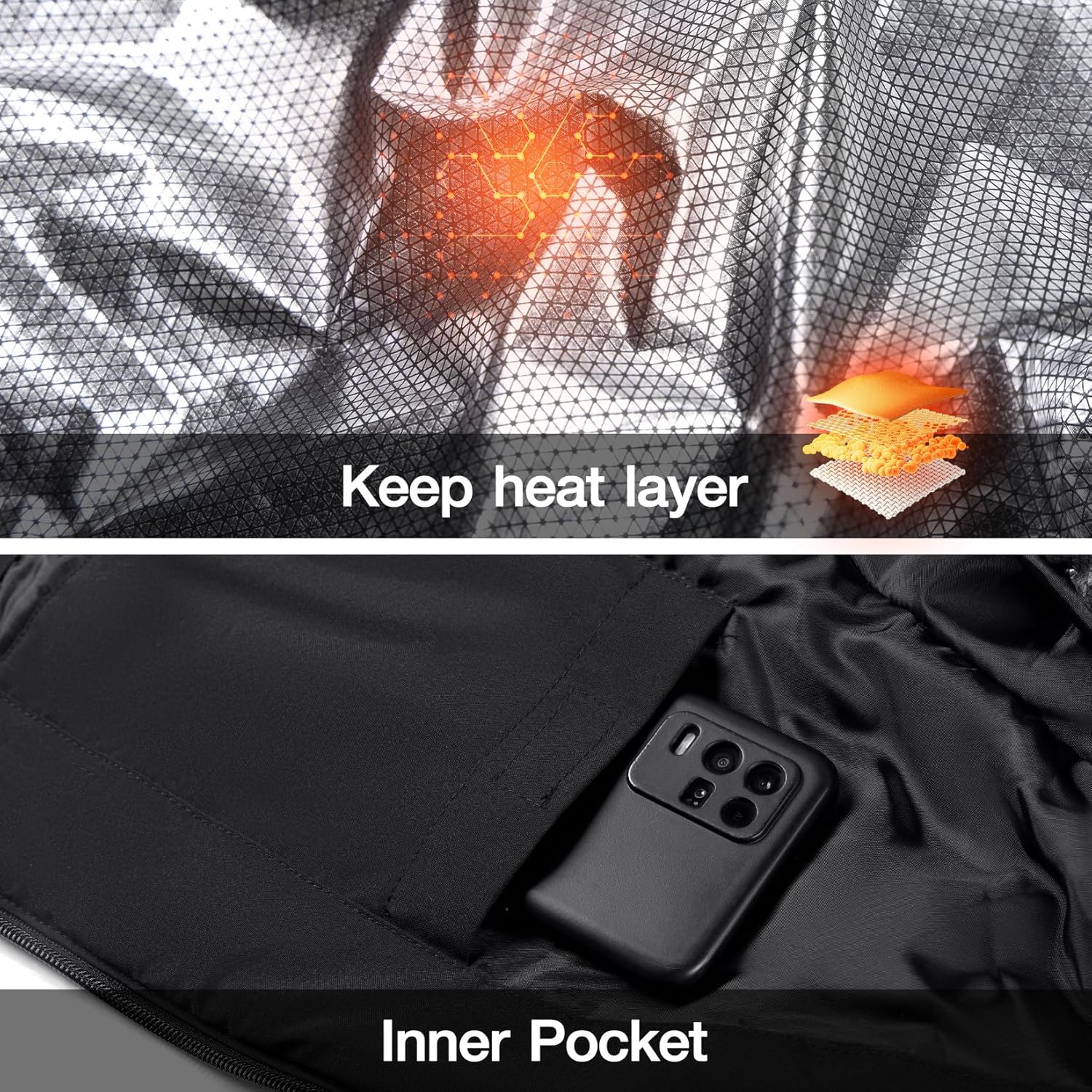 CAMEL CROWN Women's Waterproof Ski Jacket Windproof Hooded Winter Coat Warm Inner Jacket Outdoor Hiking - Image 4