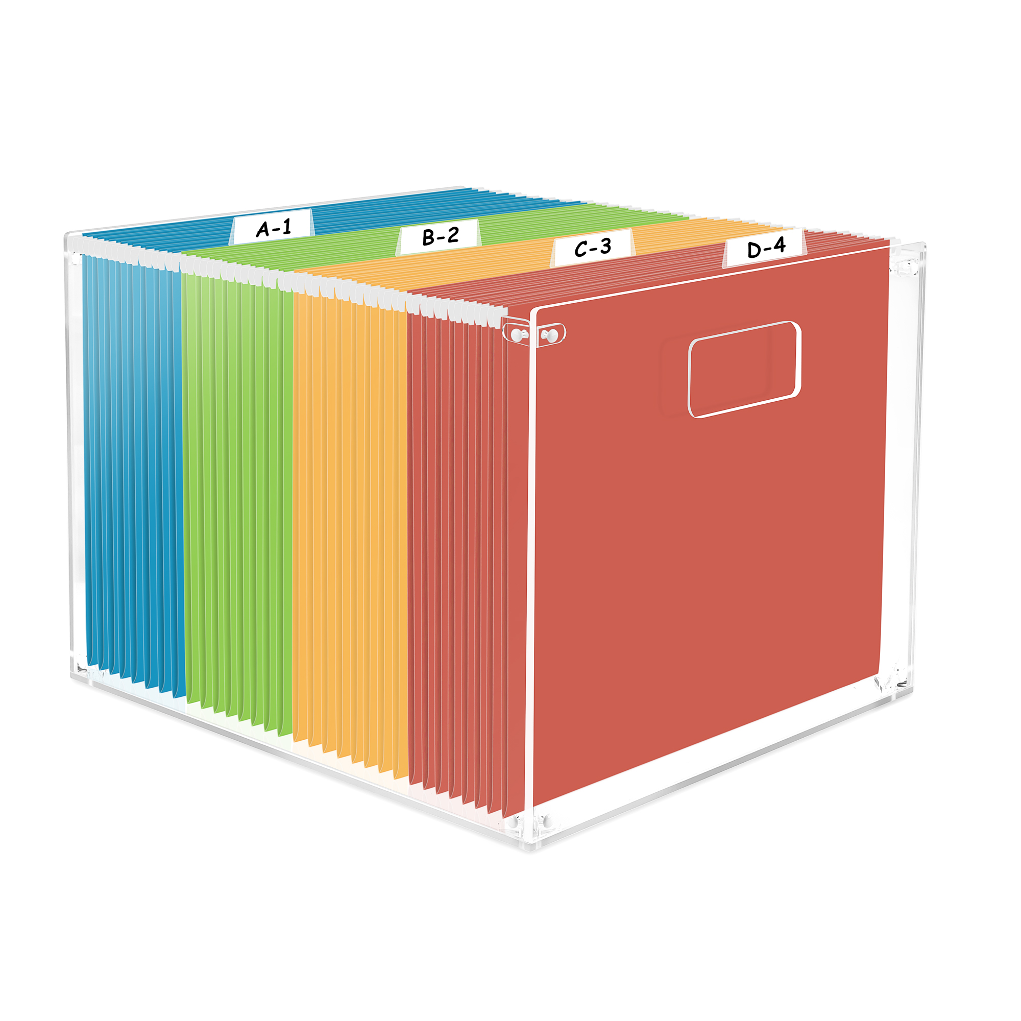 Amazon.com: Pechor File Organizer Box Acrylic Hanging Office