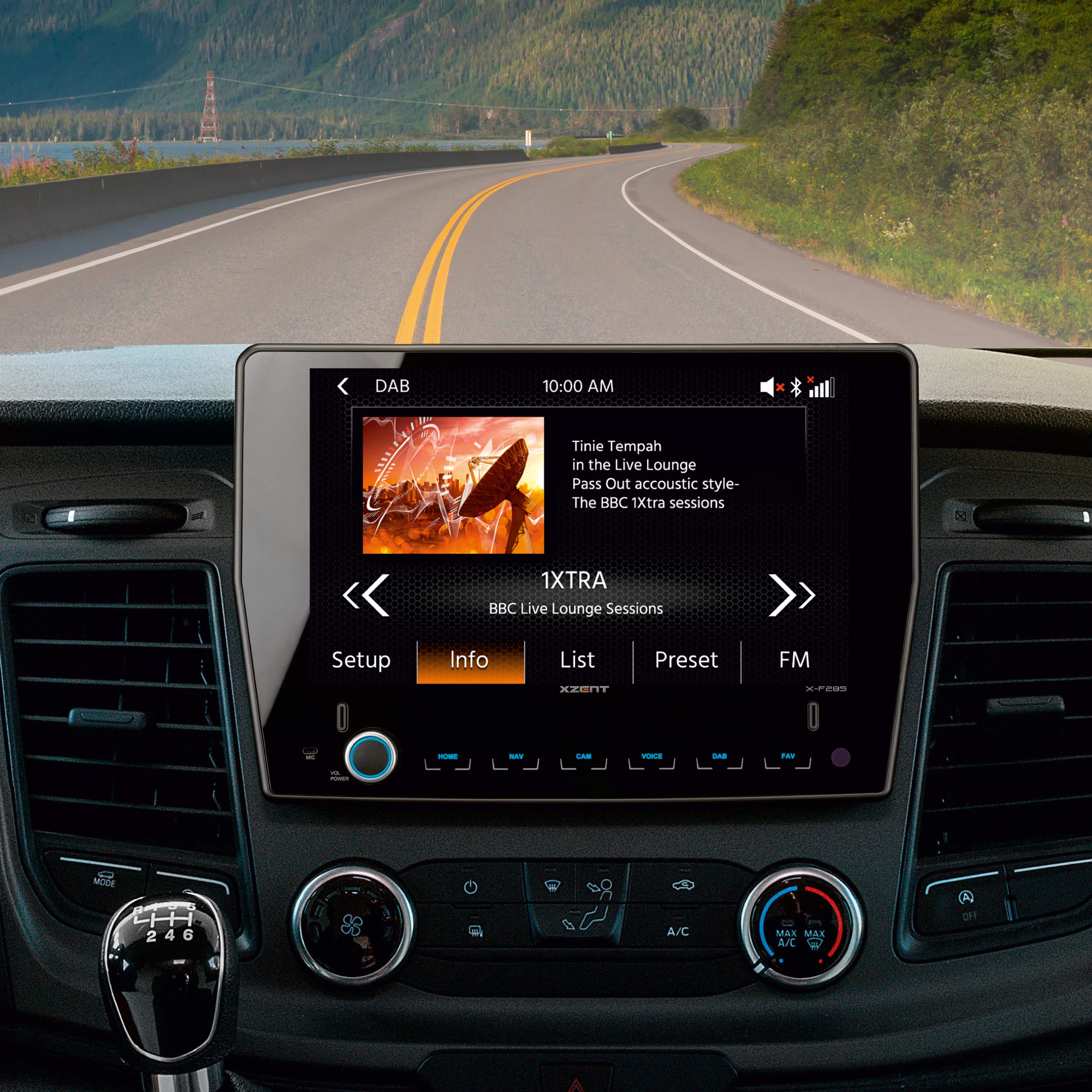 X-F285 – Autoradio kompatibel mit Ford Transit, Multimedia System/Mediencenter mit 9“ Touchscreen, Apple CarPlay, DAB+, zum Reisemobil Festeinbau Navi erweiterbar