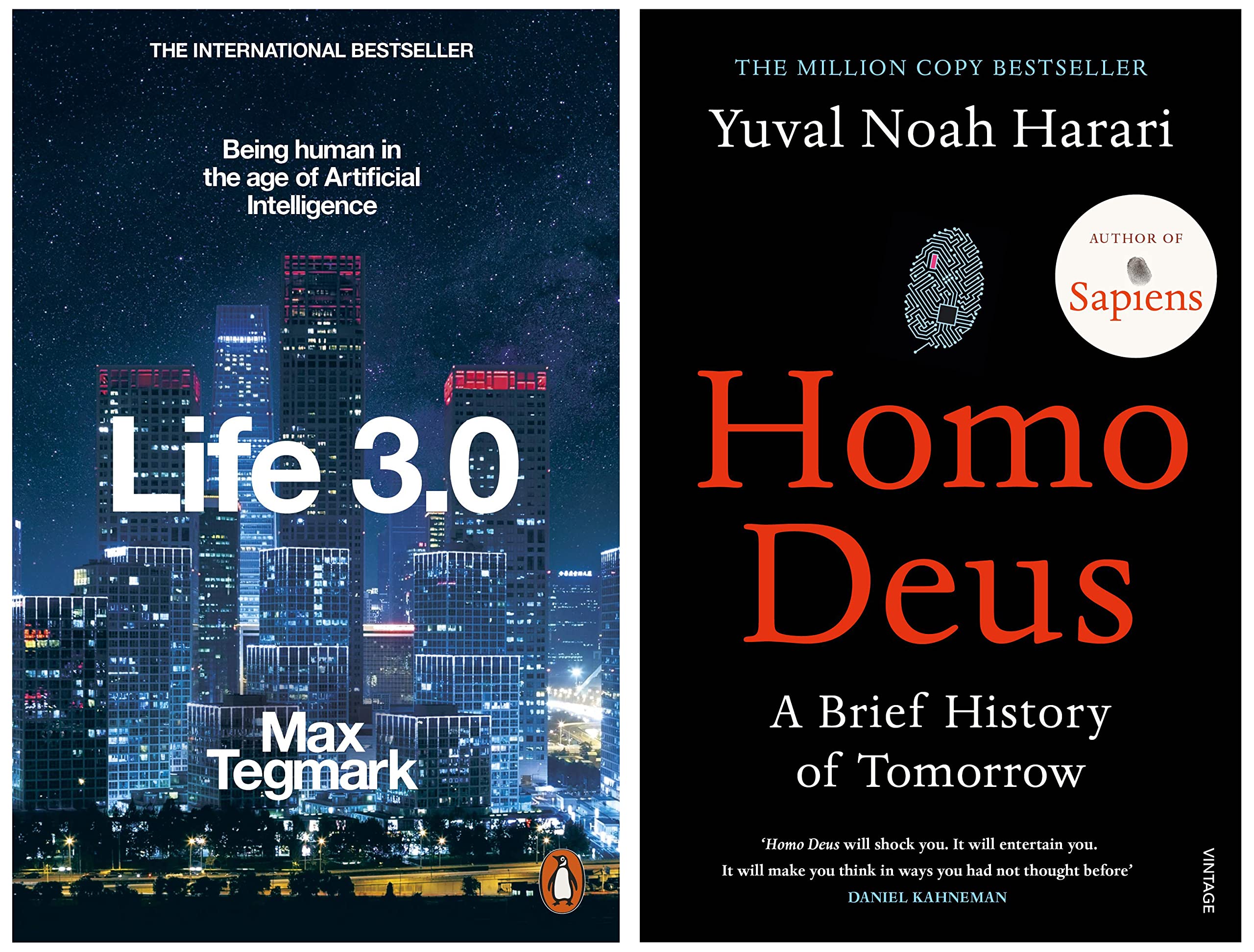 Life 3.0: Being Human in the Age of Artificial Intelligence+Homo Deus: A Brief History of Tomorrow