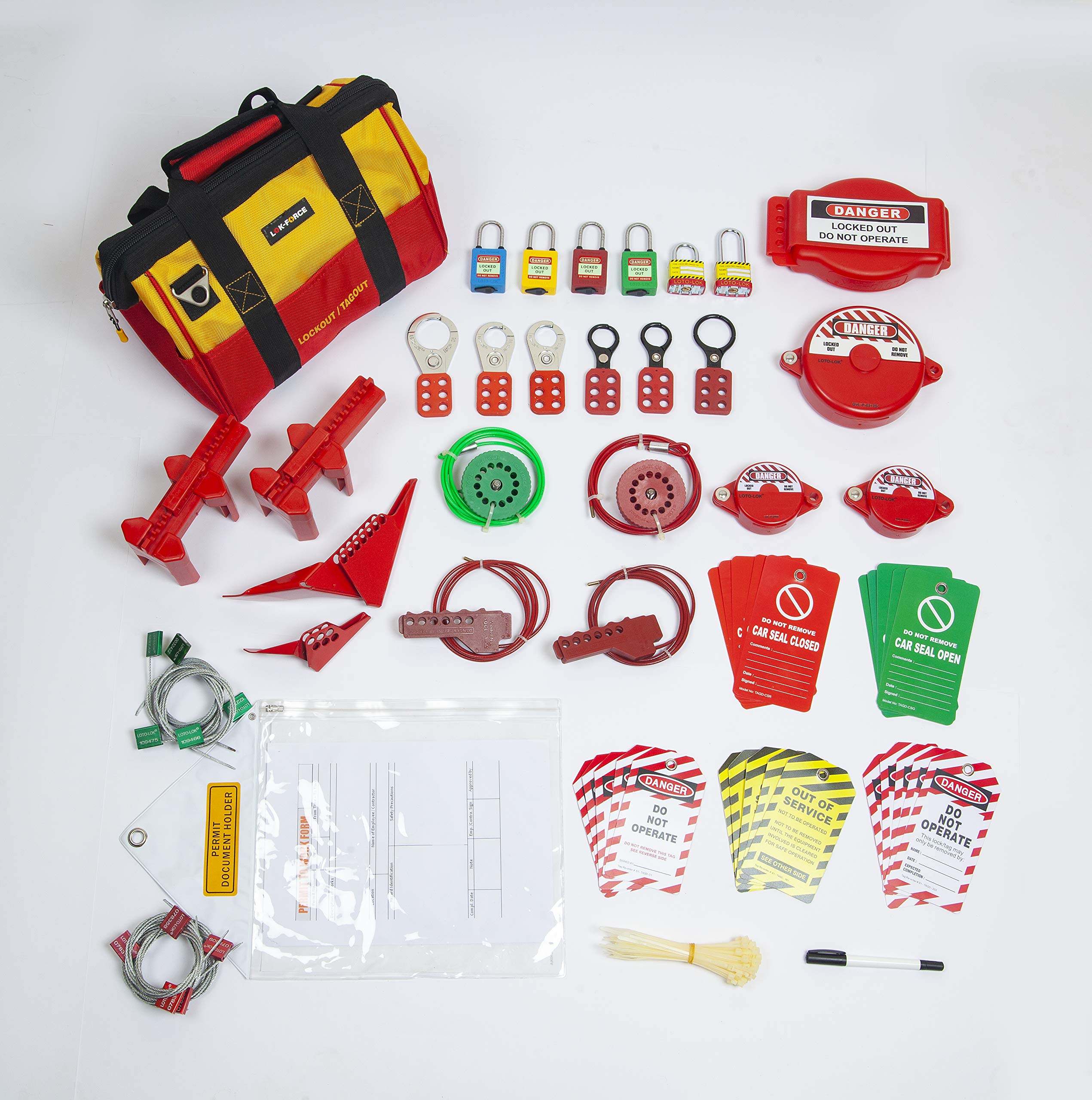 Lok Forcelok Force Sensible Mechanical Lockout Tagout Kit Osha ...