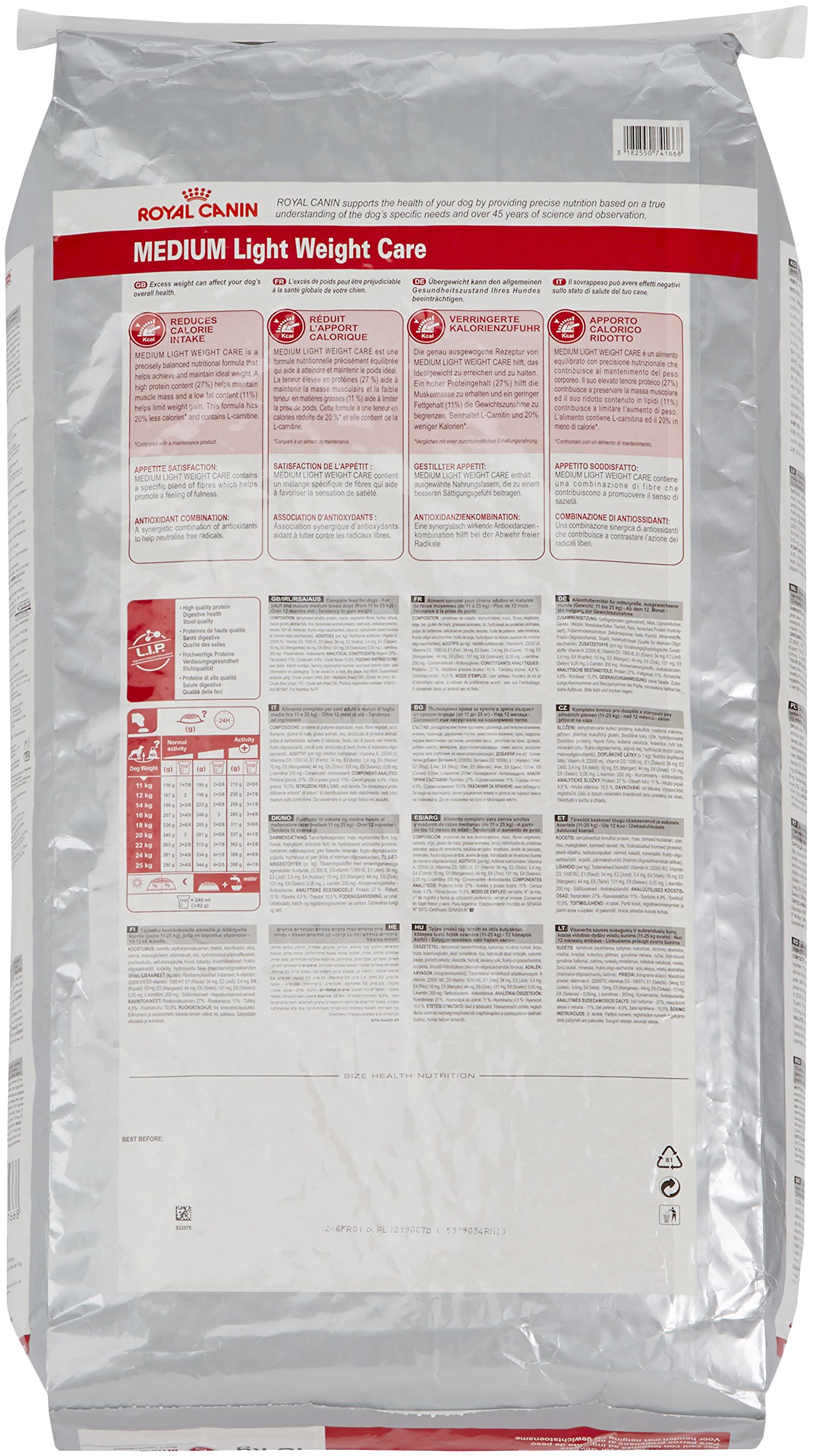 Royal Canin C-08435 S.N. Medium Light Care - 13 Kg