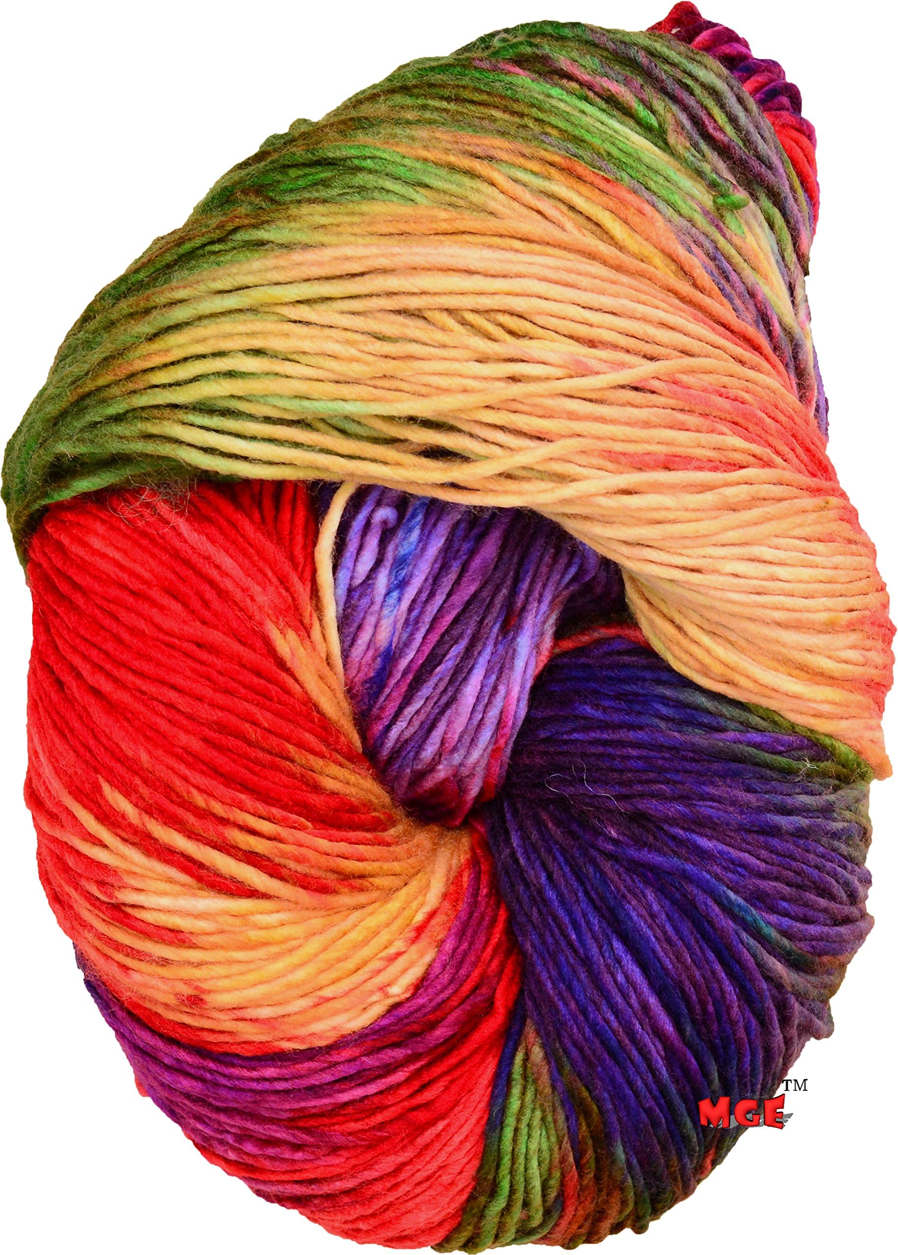 Simi Enterprise Chunky Woollen Knitting Sumo Yarn Thick, 200 g Used with Needles, Crochet (Flamingo)
