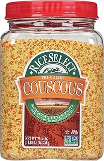 RiceSelect Tri-Color Couscous, Moroccan-Style Couscous Pasta, Non-GMO an...