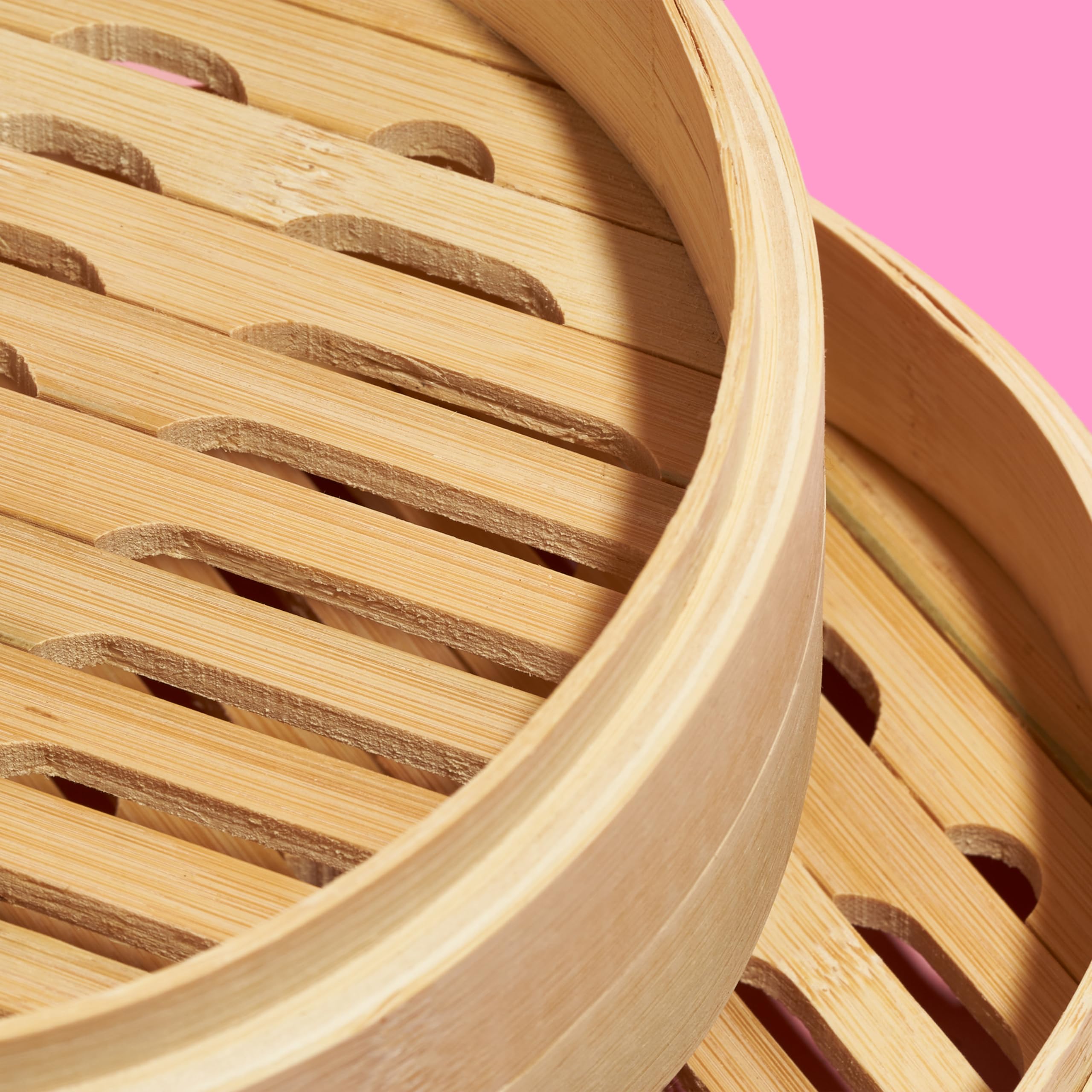 Vaporera de bambú REISHUNGER Ø 25 cm 2 Pisos para arroz, dim sum, verduras, pescado y carne