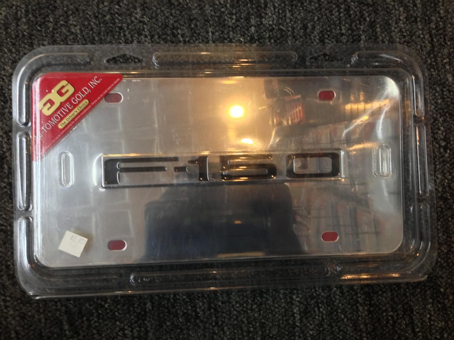 AUTO GOLD Placa de identificación cromada F15CC