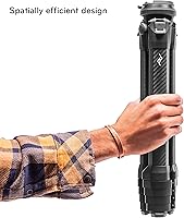 Vista 10 de Peak Design Trípode de viaje, aluminio, diseño compacto, configuración rápida y desmontaje, estabilidad profesional, cabeza de bola ergonómica