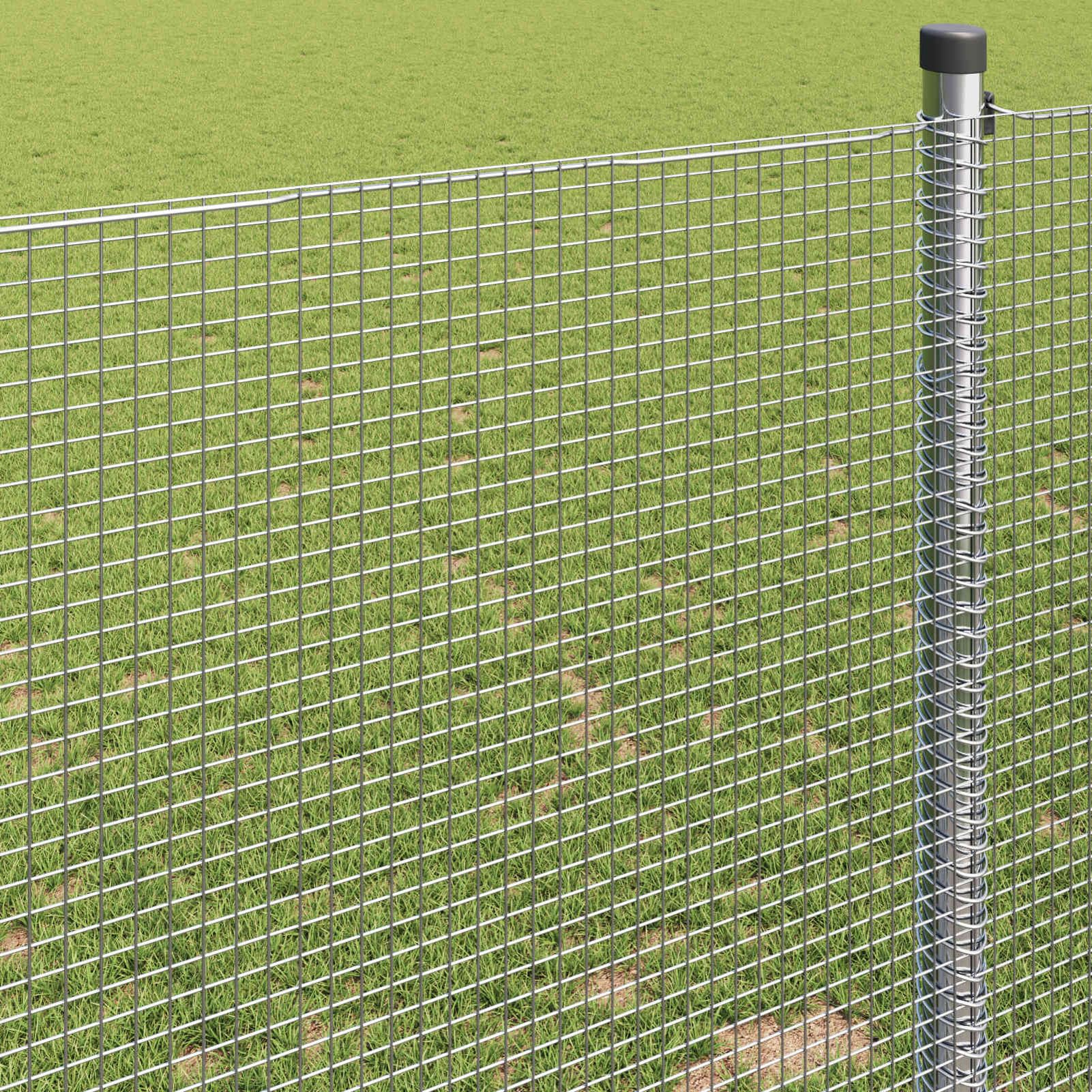 Valla de alambre soldada plateada de 0,5 x 100 m, tela de acero, valla de alambre de gallina, alambre soldado para jaula de pájaros, malla de conejo, valla de serpiente, malla de aves de corral, malla