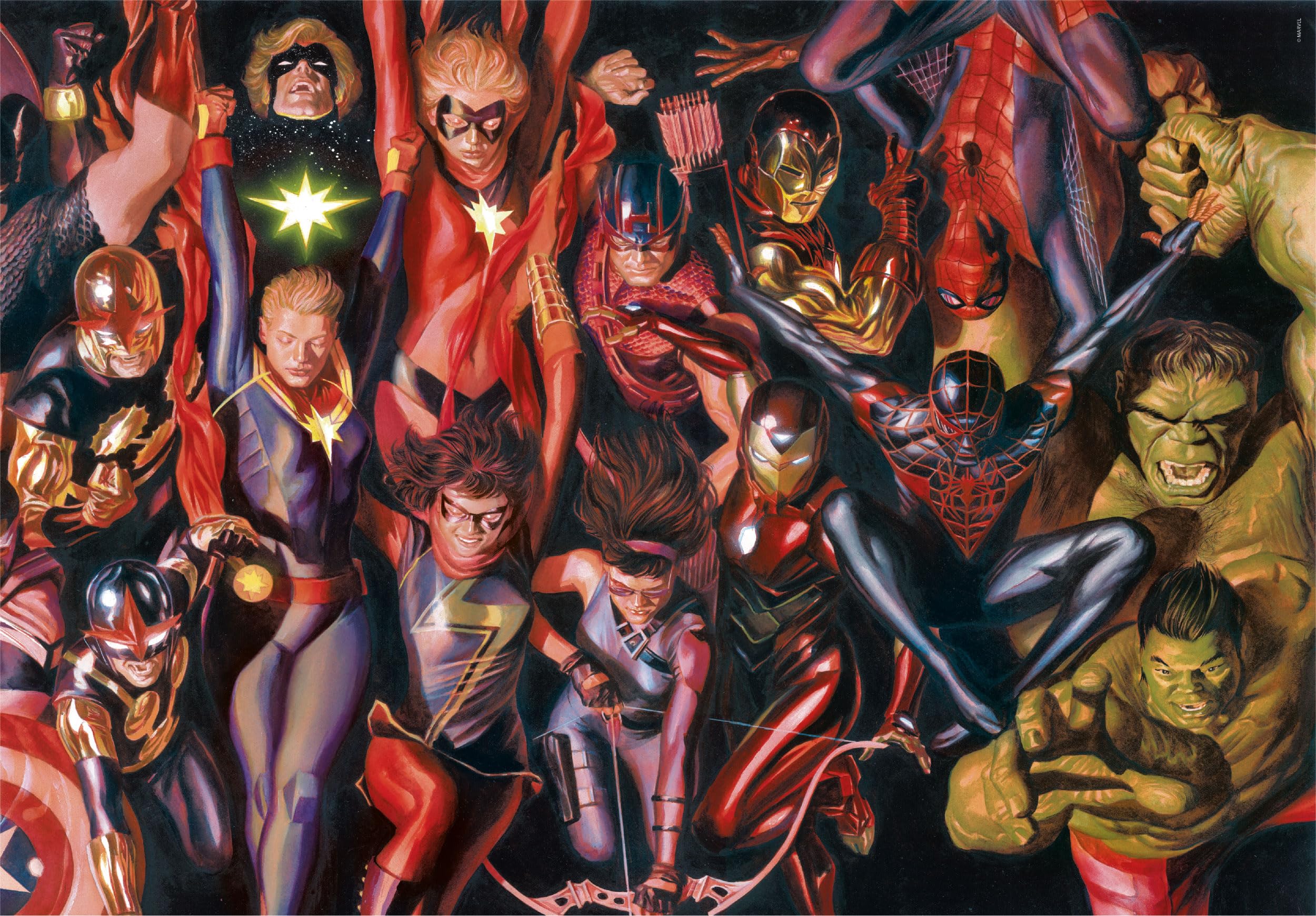 Clementoni Jigsaw Puzzle Marvel The Avengers 1000 Pieces, Poster Included, Puzzle For Adults 14-99 Years, Gift For Men/Women - Image 2