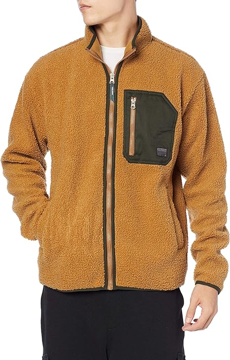 Amazon ヴォルコム メンズ 保温 フリース ブルゾン モックネック 00 Muzzer Fuzzar Zip アウター おしゃれ コート ジャケット 通販