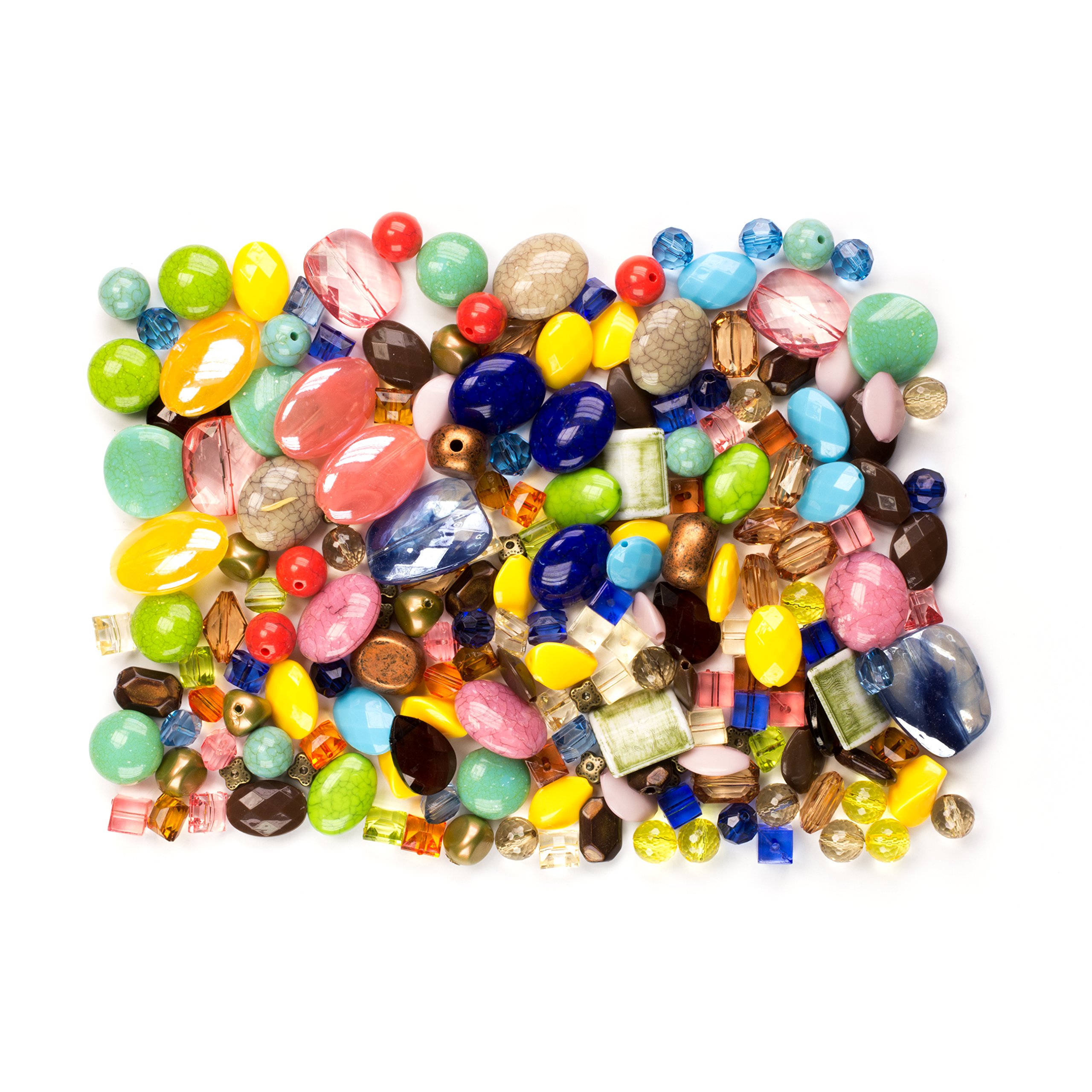 Cousin DIY 190+pc Acrylic Bead Mix- Multi Color