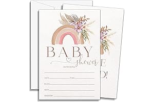 Boho Rainbow Baby Shower Invitations, Boho Rainbow Baby Shower Invites, Baby Shower...