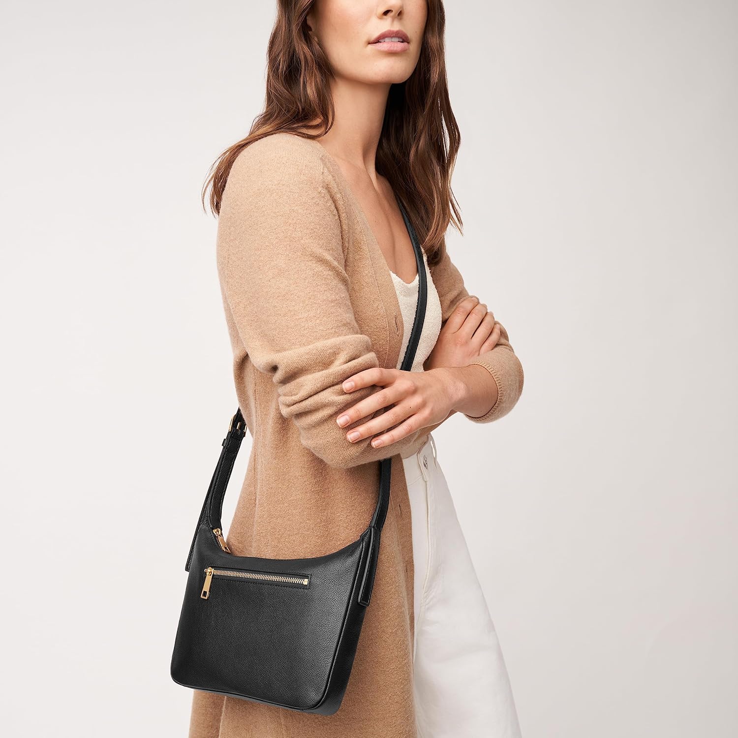 Fossil Women's Cecilia Leather Crossbody Purse Handbag for Women - Image 2