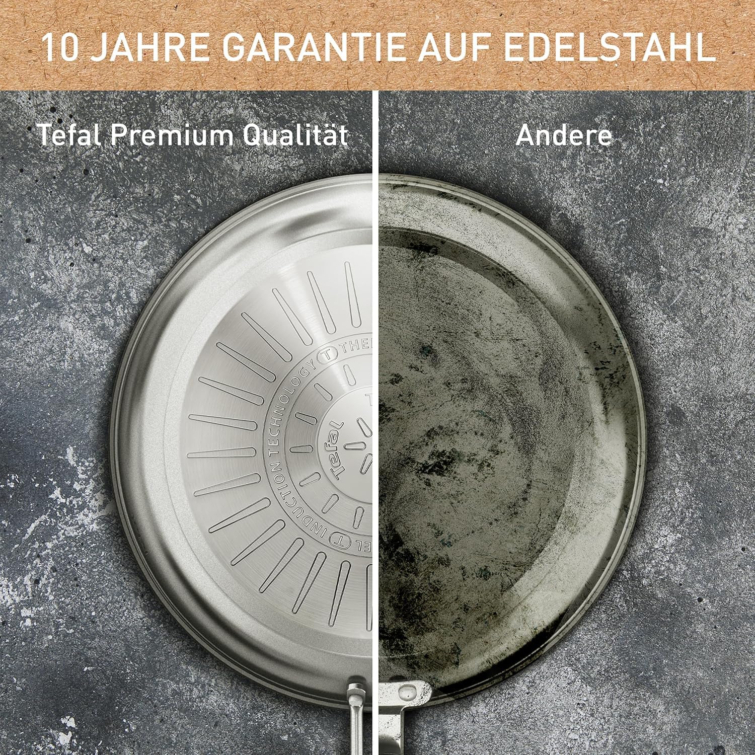 365+ Poêle, Acier Inoxydable/revêtement Anti-adhérent, 28 Cm