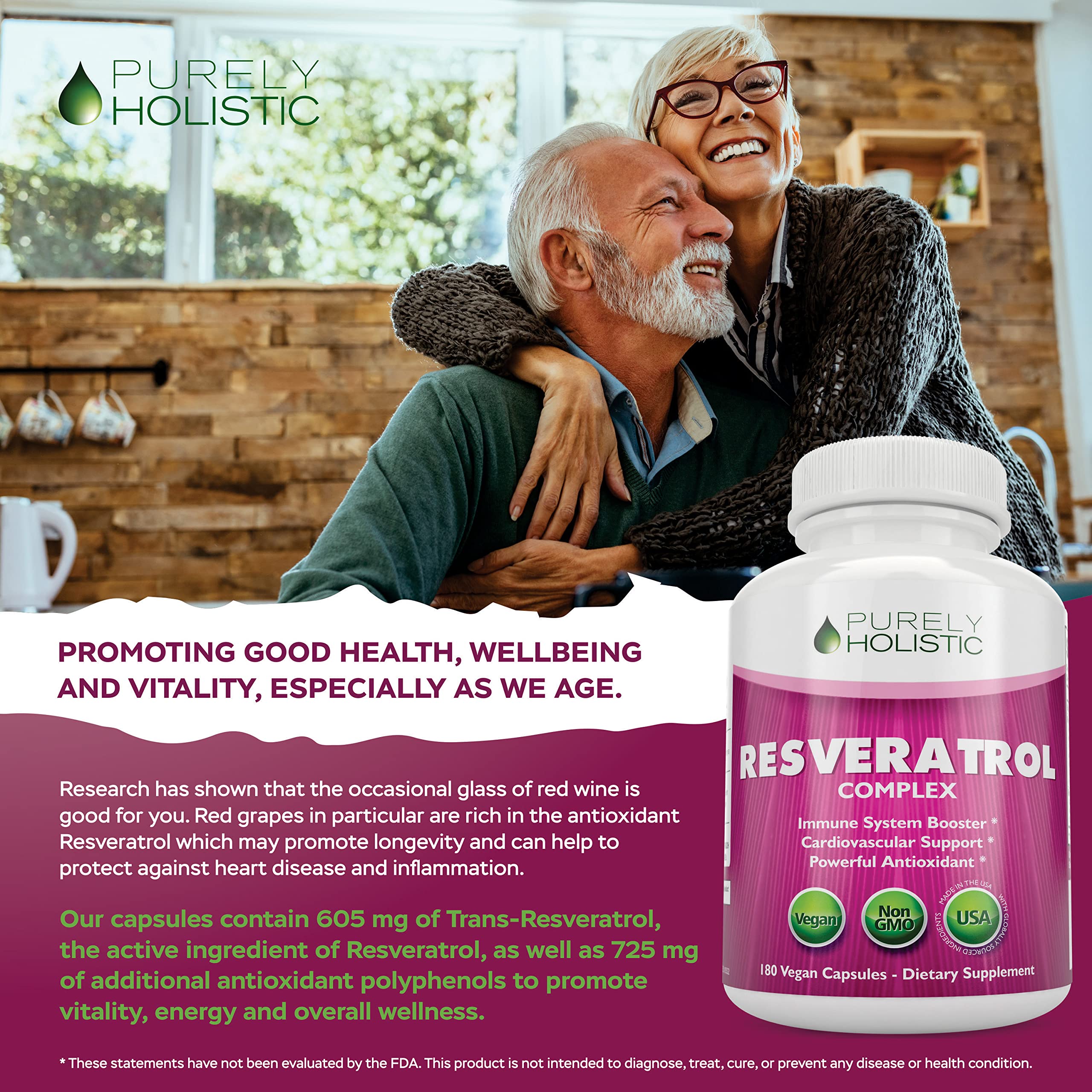 Resveratrol Supplement 1450mg, Extra Strength Trans Resveratrol Complex — Amazon image 7