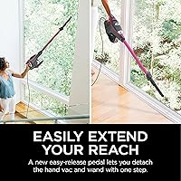 Vista 9 de Shark HV371 Rocket Pro DLX - Varilla con cable, aspiradora de mano extraíble, dirección giratoria avanzada, taza XL, herramienta de grietas