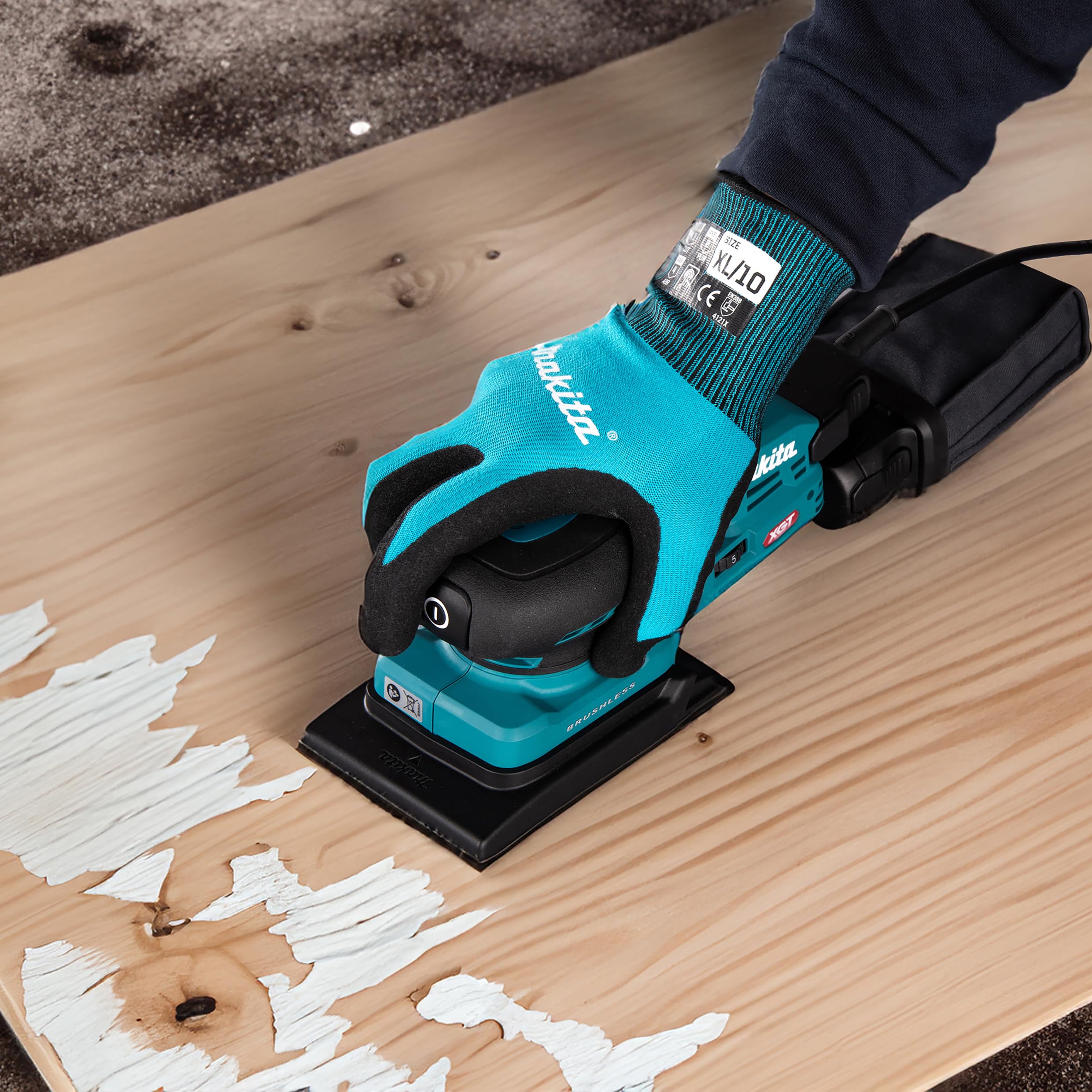 Makita BO005CGZ akumulatorowa szlifierka oscylacyjna 40 V maks. / 80 x 130 mm (bez ładowarki i akumulatorów)