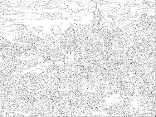 Miniatura 3 de Ravensburger CreArt Fairytale Castle - Kit de pintura por números para adultos, pintura de artes y manualidades para edades de 14 años en adelante