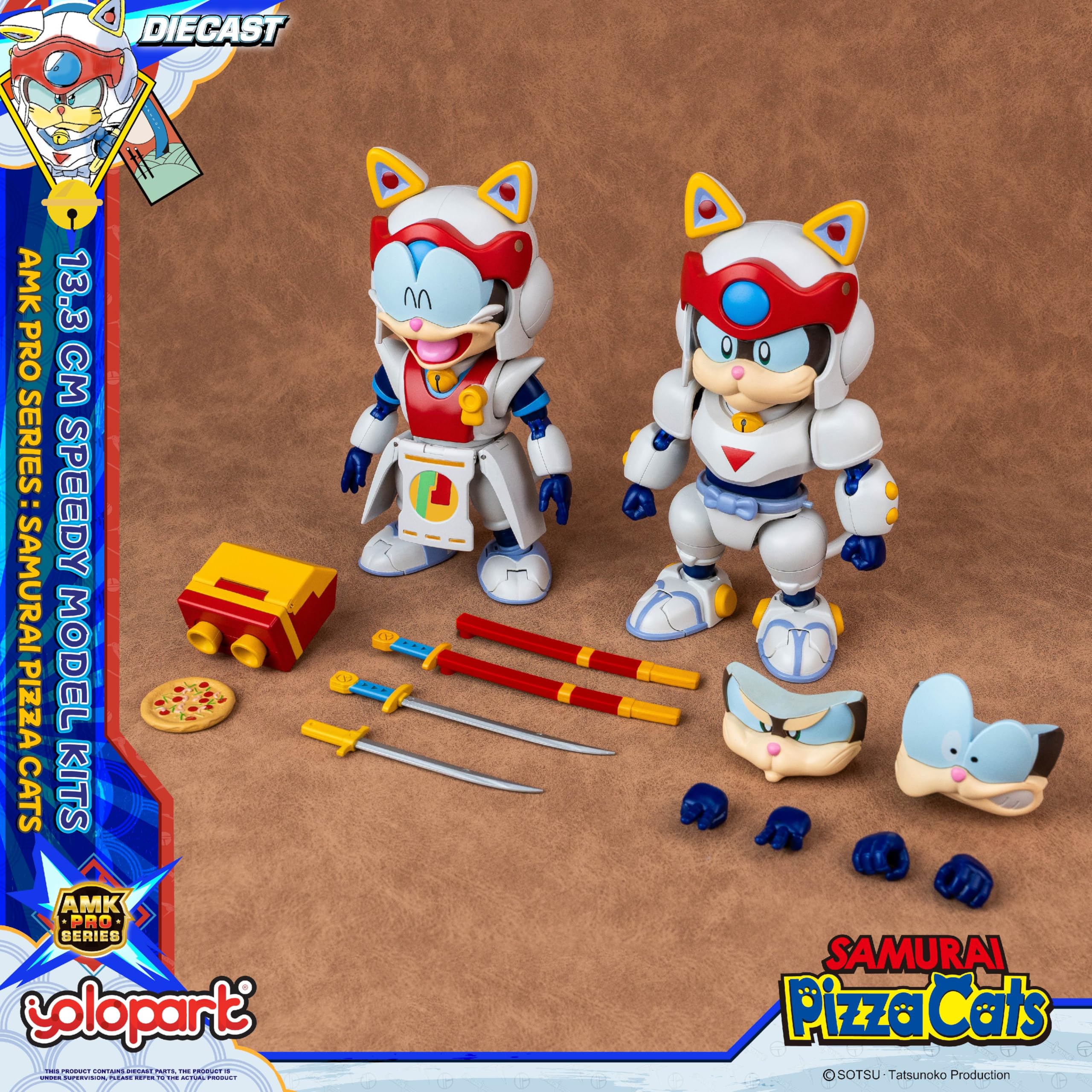 ONE SAMURAI VVIPグッズセット Amazon.com: YOLOPARK 2 Pack Samurai Pizza Cats Speedy: Two Figures