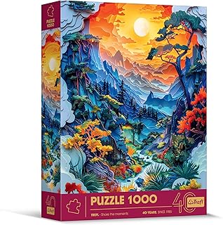 Comprar Trefl Puzle con Efecto 3D, Valle-1000 piezas-40º Aniversario, Arte Paper Art, Rompecabezas de Primera Calidad para Adultos y niños a Partir de 14 años, Multicolor (40045)