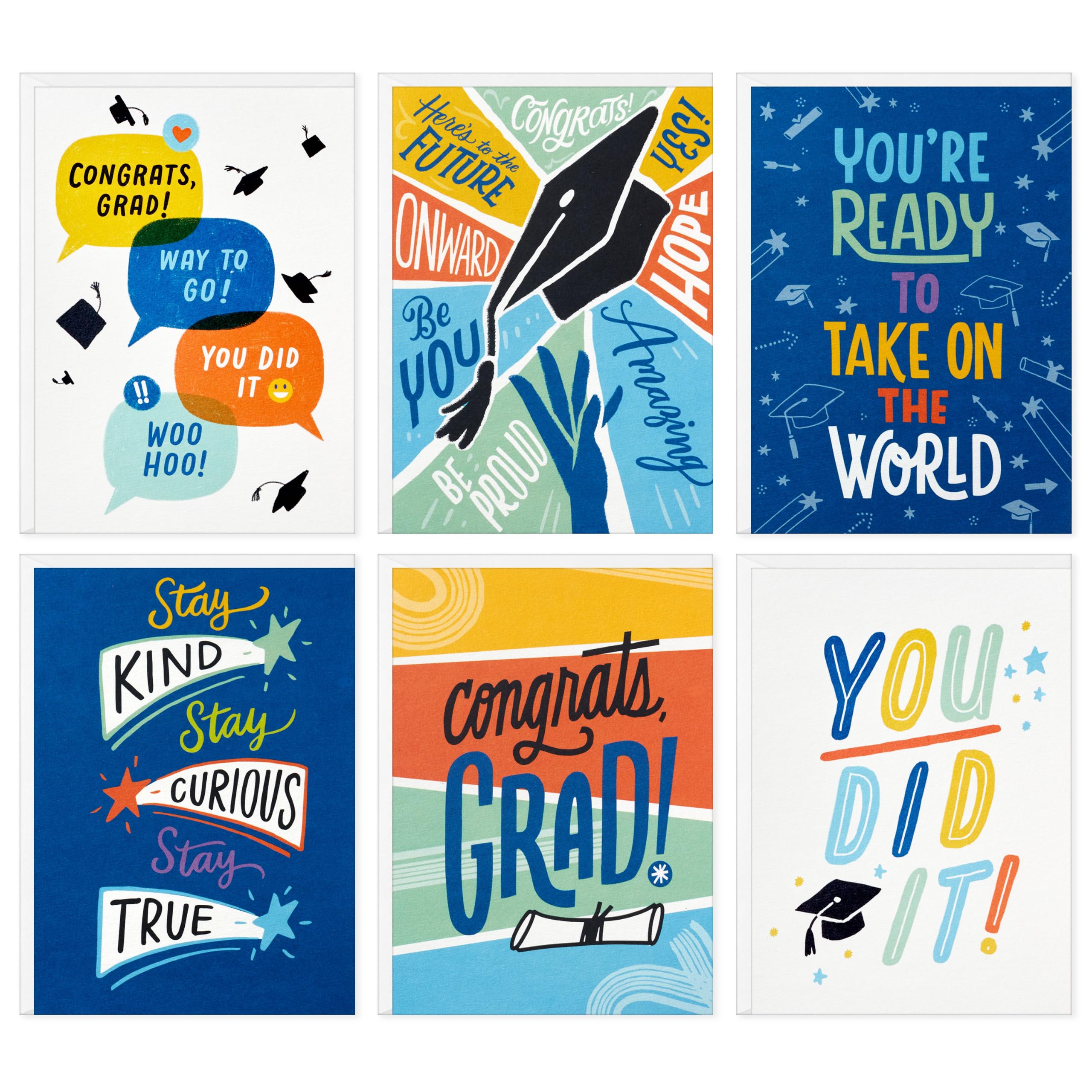 Photo 1 of Hallmark Graduation Cards with Envelopes, Assorted 36-Pack (You Did It!)