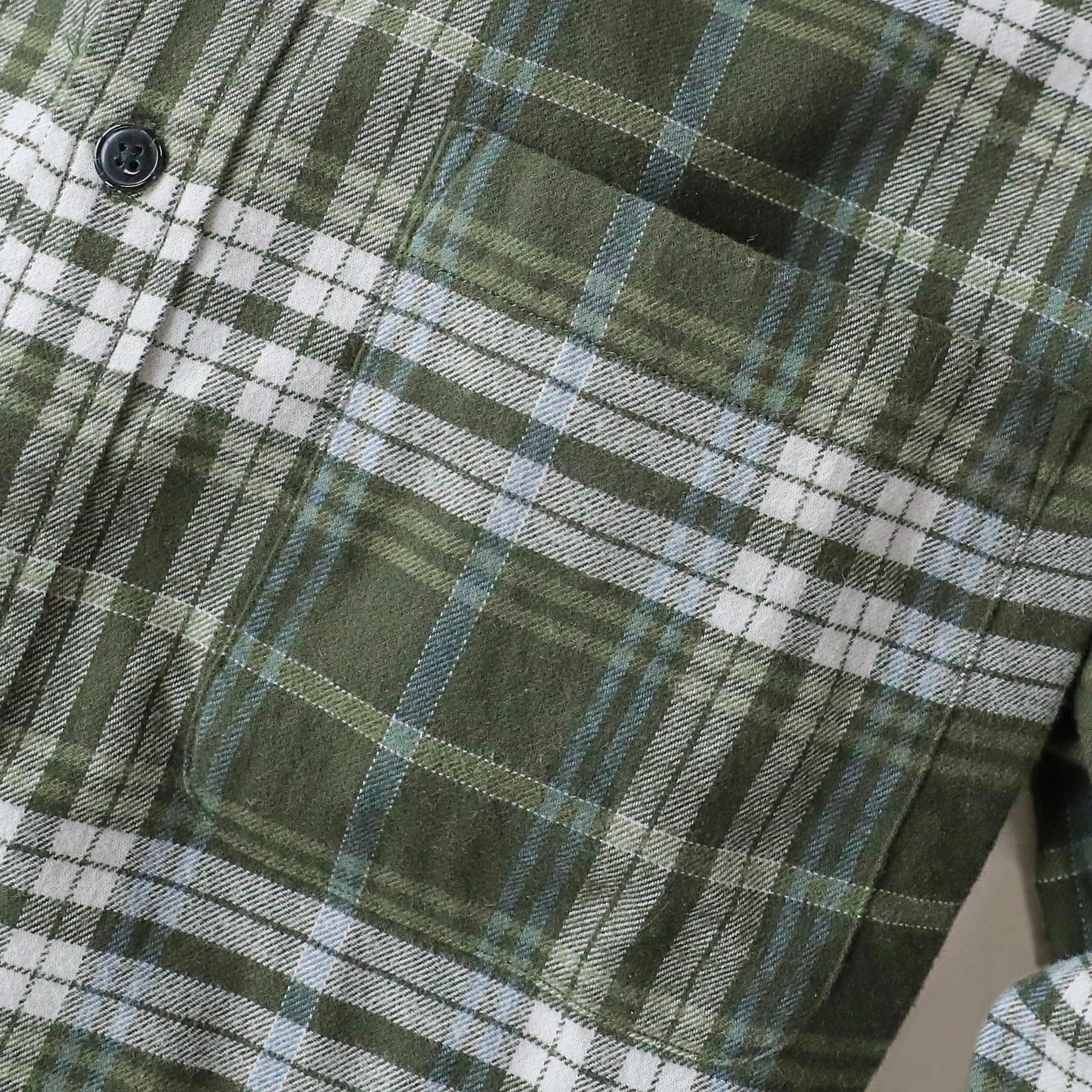 Dubinik® Camicia Uomo Flanella 100% Cotone Quadri Invernale Leggera con Taschino Morbida Comoda