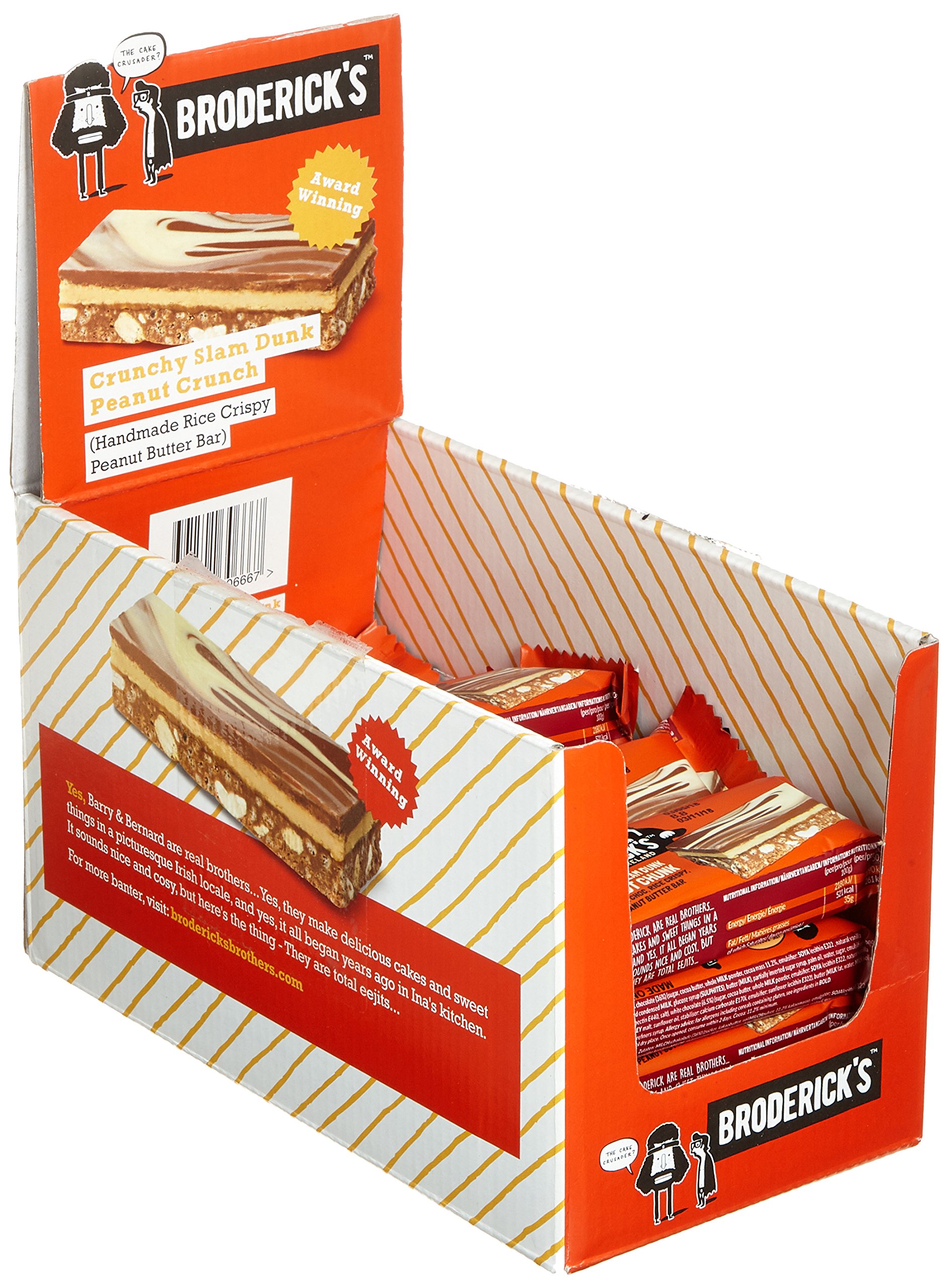 Broderick's Kuchen Riegel Crispy Peanut Butter, 20er Pack (20 x 50 g)