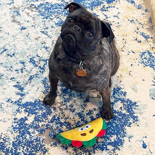 Miniatura 5 de SPOT Fun Food Taco Plush Dog Toy with Squeaker - Interactive Soft, Squeaky Toy for Dogs and Puppies, Keeps Pets Entertained, Cute and Funny Chew Toy
