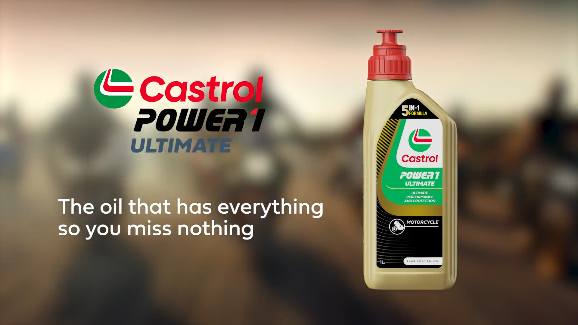 Castrol POWER1 ULTIMATE 4T 10W-50 Full Synthetic Motorcycle Oil
