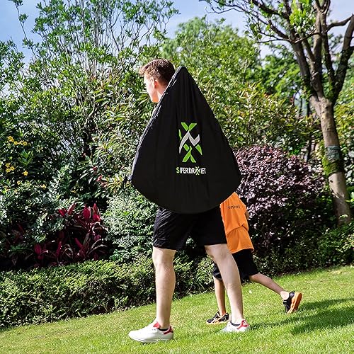 Miniatura 6 de Superiornet - Porterías de entrenamiento portátiles, red de fútbol desplegable de 4 x 3 pies para patio trasero, juego de 2 con bolsa de transporte