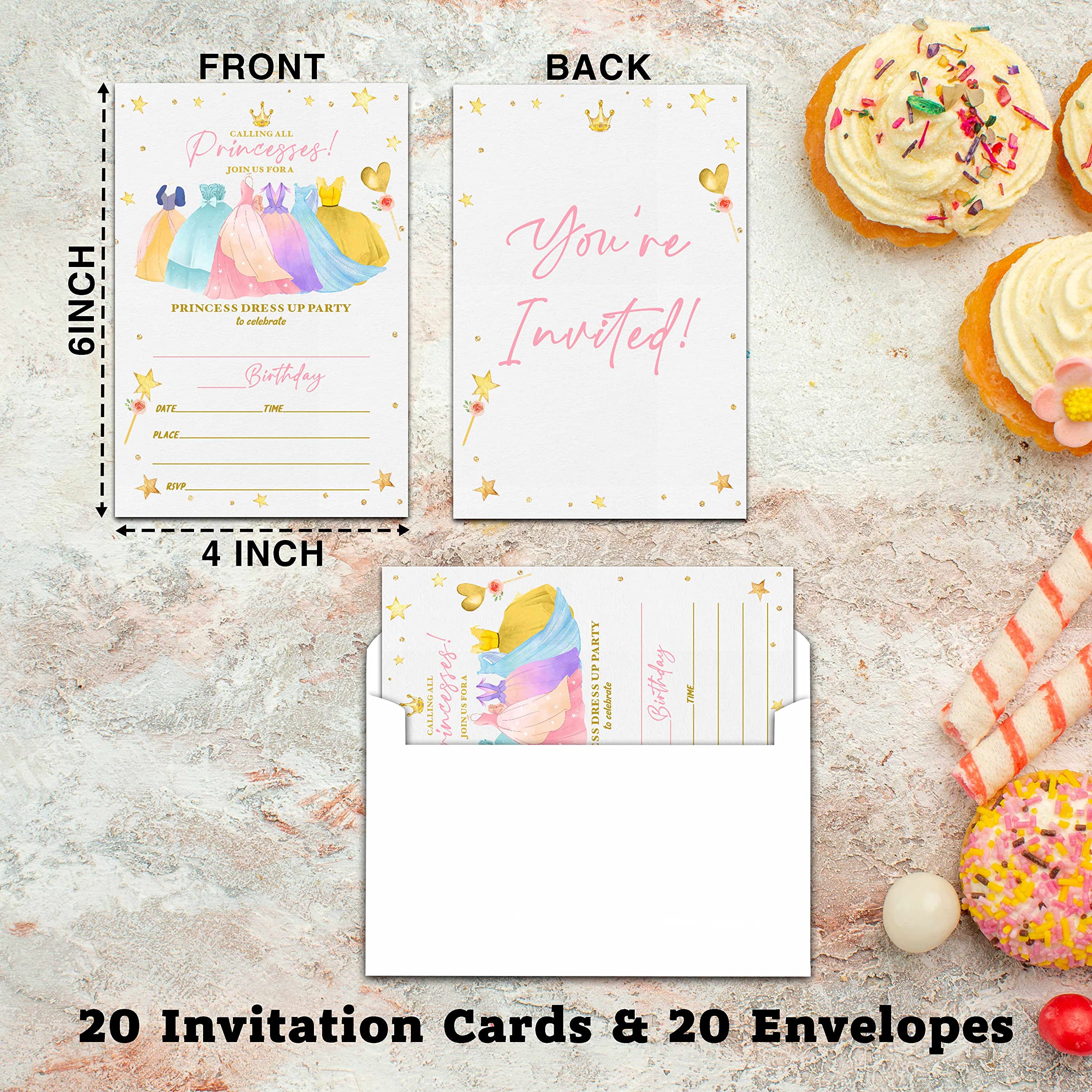 Ymyfdyj Princess Birthday Party Invitations, Princess Dress Up Birthday  Invitations Cards for Kids, Girls Magical Fill in The Blank Birthday Party  Invites, 20 Invitation Cards With 20 Envelopes -C35 : Amazon.in: Toys